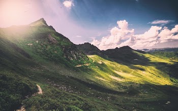 Free Photo of mountains, valleys, hills