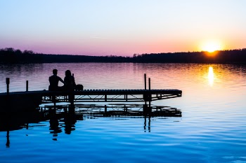 Free Photo of nature, landscape, sunset