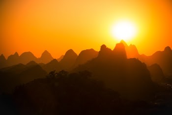 Free Photo of nature, mountain, sunset