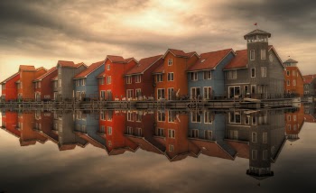 Free Photo of netherlands, colorful, houses