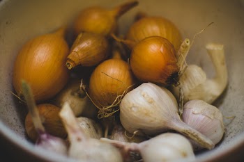 Free Photo of onions, garlic, cloves