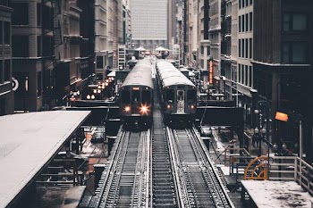 Free Photo of overground, trains, city