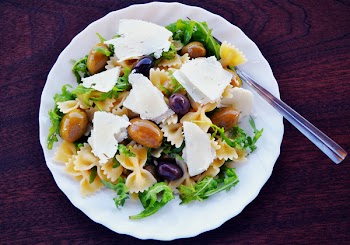 Free Photo of pasta salad, olives, feta cheese