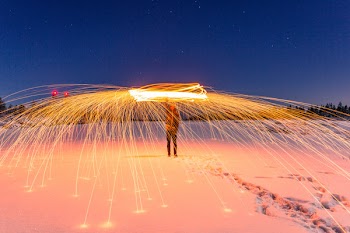 Free Photo of people, man, fire