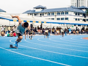 Free Photo of people, men, run