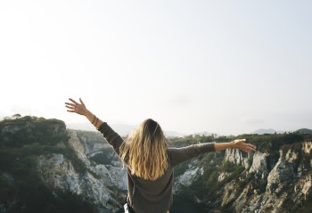 Free Photo of person, mountain, freedom