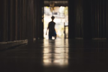 Free Photo of person, silhouette, door