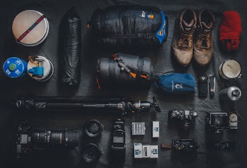 Free Photo of photographer, travel, essentials
