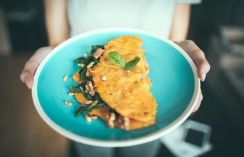 Free Photo of plate, egg, omelet