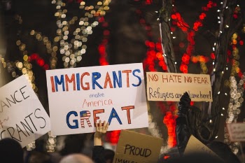 Free Photo of posters, people, rally