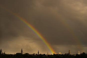 Free Photo of rainbow, sky, clouds