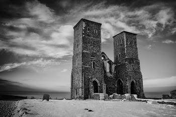 Free Photo of Reculver Towers, Winter, Clouds