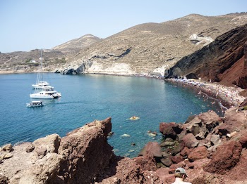 Free Photo of Red Beach, Santorini, Greece