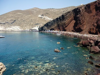 Free Photo of Red Beach, Santorini, Greece