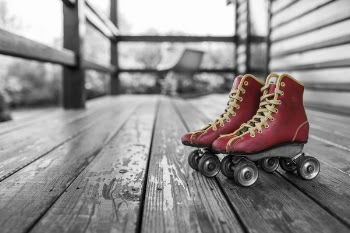 Free Photo of red, roller skates, laces