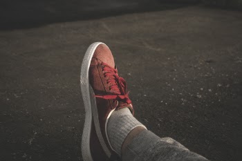 Free Photo of red, sneakers, shoe
