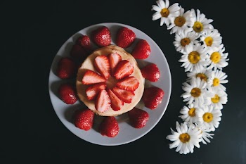 Free Photo of red, strawberry, dessert