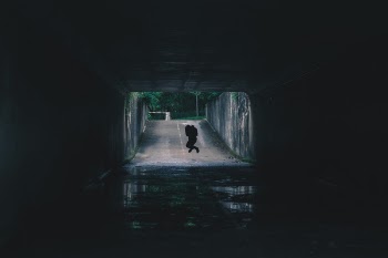 Free Photo of road, dark, tunnel