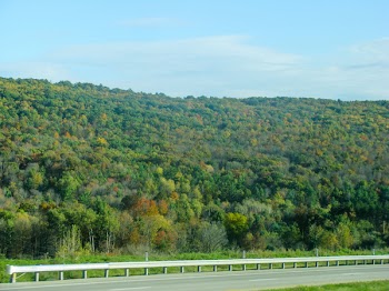 Free Photo of road, guard rail, mountains