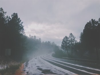 Free Photo of road, highway, snow