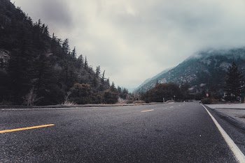 Free Photo of road, motorway, winter