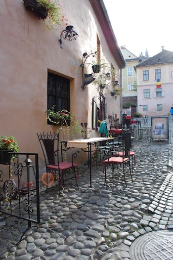 Free Photo of romania, cafe, cobbles