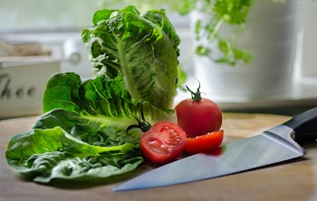 Free Photo of salad, lettuce, tomatoes