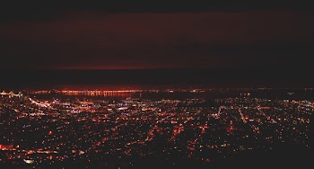 Free Photo of San Francisco, night, aerial