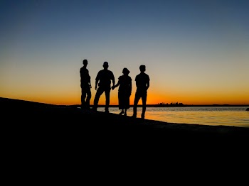 Free Photo of silhouette, family, island