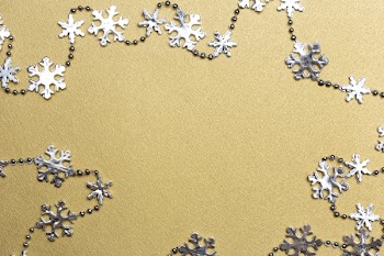 Free Photo of silver, gold, snowflakes