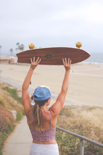Free Photo of skateboard, longboard, people