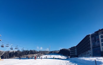 Free Photo of skiing, glide, people
