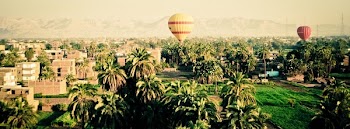 Free Photo of sky, mountains, hot air balloons