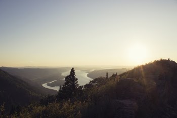 Free Photo of sky, sunset, mountains