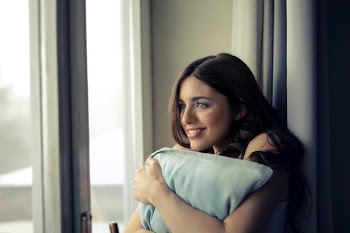 Free Photo of smiling, woman, pillow