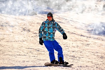 Free Photo of snowboarder, sport, snow