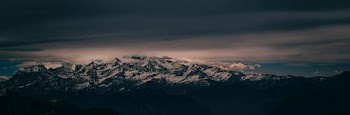 Free Photo of snowy, mountain, widescren