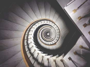 Free Photo of spiral, staircase, stairwell