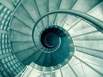 Free Photo of spiral, staircase, stairwell