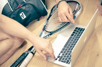 Free Photo of squash, rackets, macbook