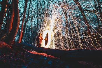 Free Photo of still, fireworks, light