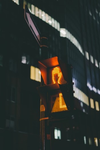 Free Photo of stoplight, dark, night