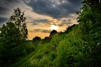Free Photo of sunset, cotswolds, england