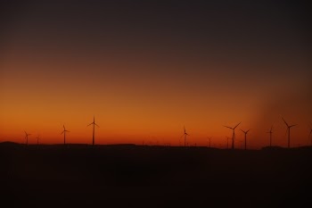 Free Photo of sunset, landscape, dark