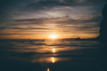 Free Photo of sunset, ocean, sea