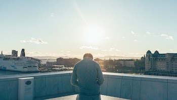 Free Photo of sunset, oslo, ferry
