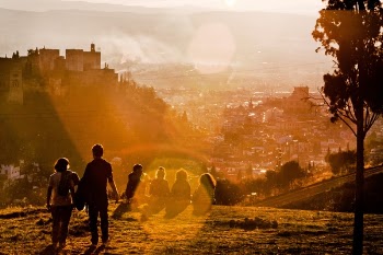 Free Photo of sunset, people, couple
