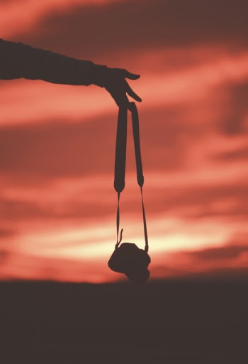 Free Photo of sunset, sky, camera