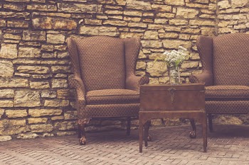 Free Photo of table, chairs, vase
