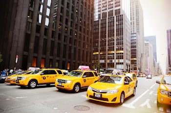 Free Photo of taxis, cabs, yellow